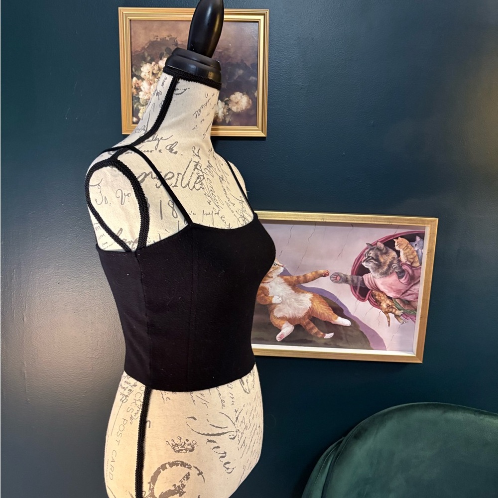 Express Black and White Graphic Top